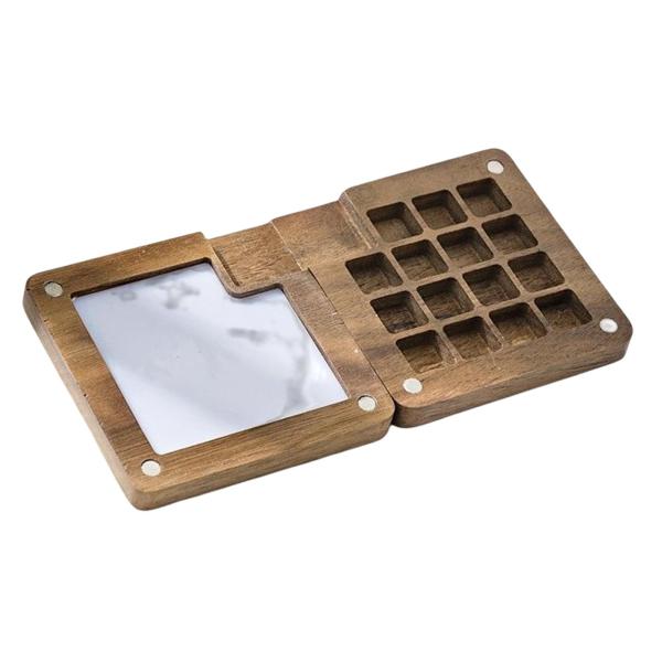 パレット トレイ、空の、ガッシュ、アクリル、油絵具用のペイント パレット コンテナー , 15 グリッド