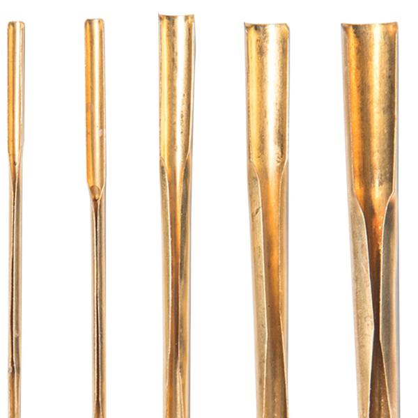 5x 真鍮粘土穴、パンチ セラミックス ツール アート彫刻ツール 銅 DIY 彫刻工芸品 子供用 陶器