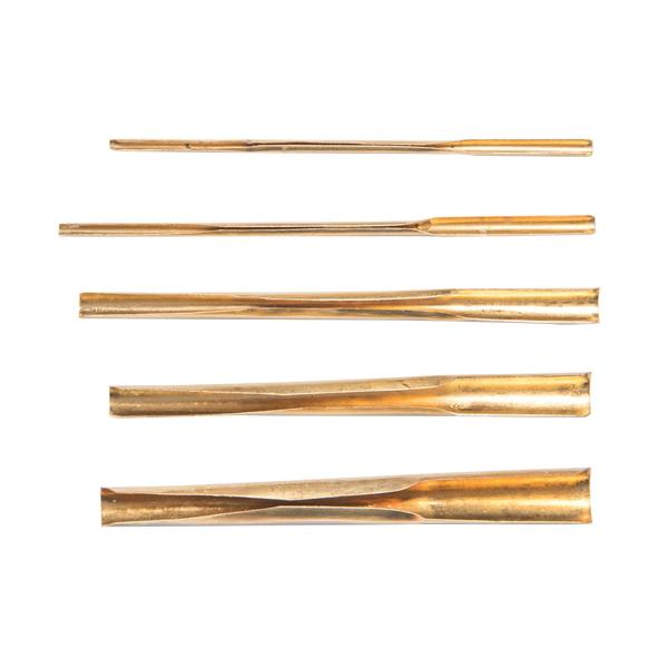 5x 真鍮粘土穴、パンチ セラミックス ツール アート彫刻ツール 銅 DIY 彫刻工芸品 子供用 陶器