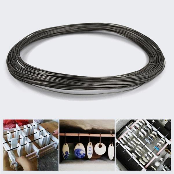 陶器 窯 焼成 吊り下げワイヤー タングステン線 1M 長さ DIY セラミック 3mm用