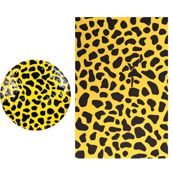 ヒョウ セラミックデカール 陶器下絵紙用セラミックデカール