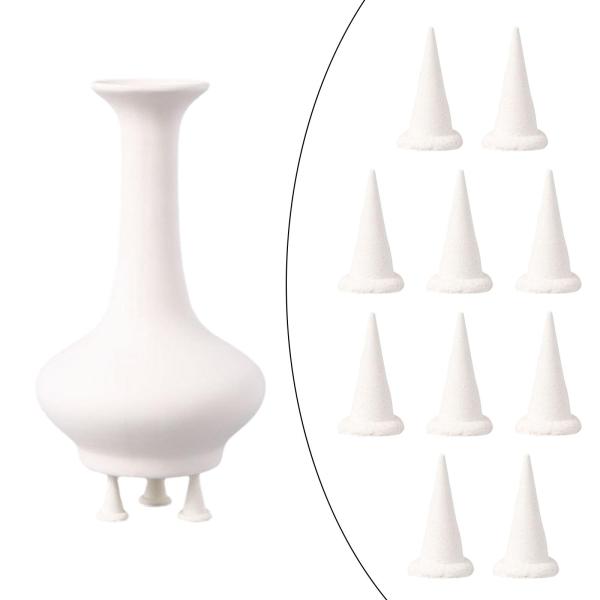 10個の陶器窯釘、可動セラミック耐火サポート釘、高温耐性陶器ツール、再利用可能な窯ツール、陶器窯オーブン用