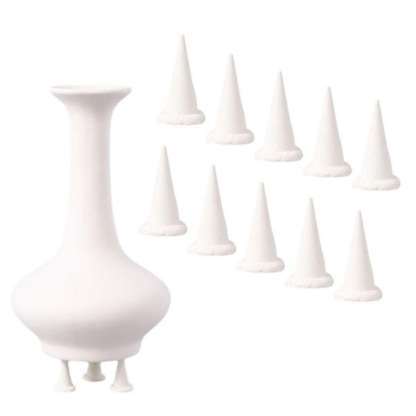 10個の陶器窯釘、可動セラミック耐火サポート釘、高温耐性陶器ツール、再利用可能な窯ツール、陶器窯オーブン用