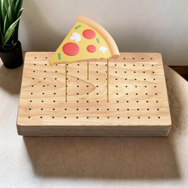 陶器粘土プラグボード 木製ペグボード 木製像ラック 陶器人形ホルダー 粘土プレート 粘土人形ディスプレイラック 粘土乾燥ラック