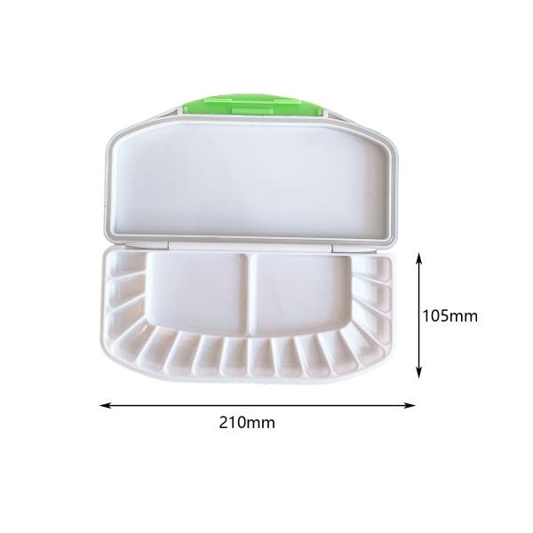 カバー付き水彩パレットトレイ気密大容量混合エリア付きペイントパレットペイントパレットアクリルおよび油絵具用品用