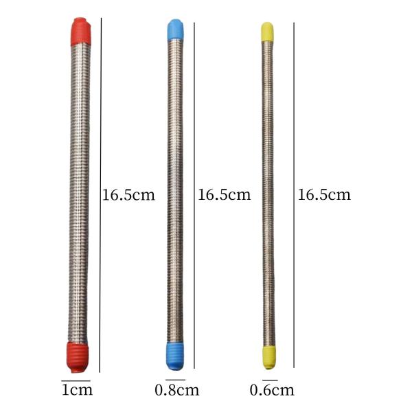 3 個陶器粘土テクスチャツールテクスチャネジロッド手作り特別なテクスチャ効果スティックプロの DIY クラフト初心者のため