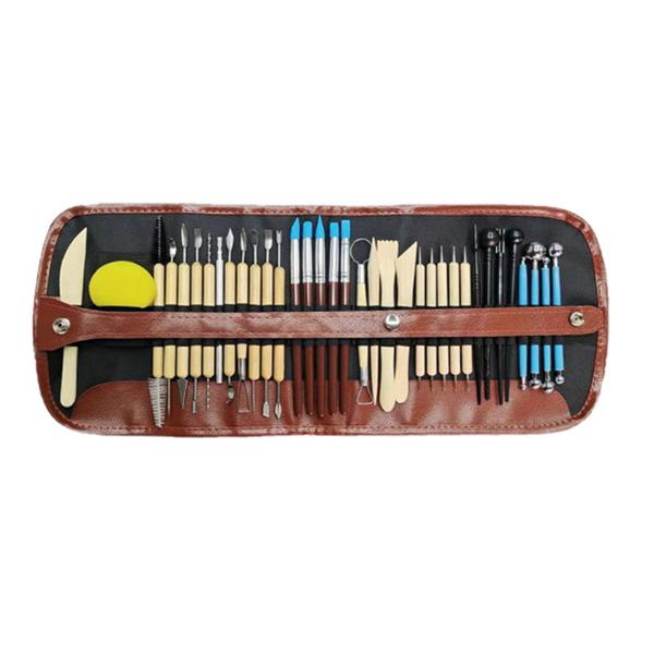 40 個粘土ツール粘土彫刻ツールボールスタイラスドットツール粘土彫刻ツールセットモデリング彫刻大人子供用
