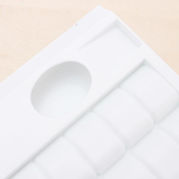 水彩パレット ペイントケース ガッシュミキシングパレット 24コンパートメント カバー付き 水彩ペイントボックス 初心者愛好家向け