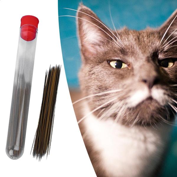 ブラックブラウン0.2mm シミュレーション猫のひげ シミュレーション猫のひげDIYアクセサリー動物ウール