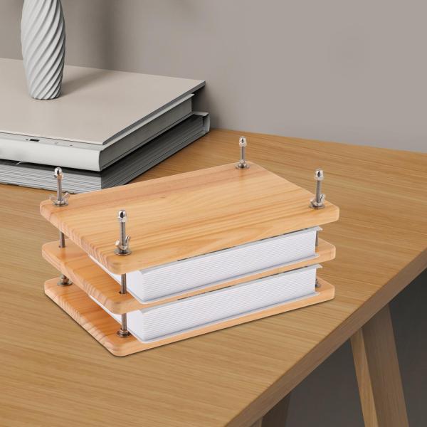 木製製本機、製本ツール、ポータブルで安定した製本機、家庭でのDIY製本、グリーティングカード、ラベル用