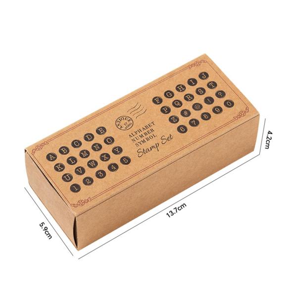 40x アルファベットスタンプ 装飾スタンパー ジャーナリング スクラップブック DIY クラフト スタイル A