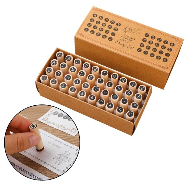 40x アルファベットスタンプ 装飾スタンパー ジャーナリング スクラップブック DIY クラフト スタイル B