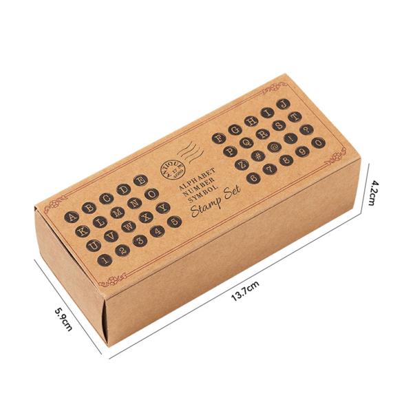 40x アルファベットスタンプ 装飾スタンパー ジャーナリング スクラップブック DIY クラフト スタイル B