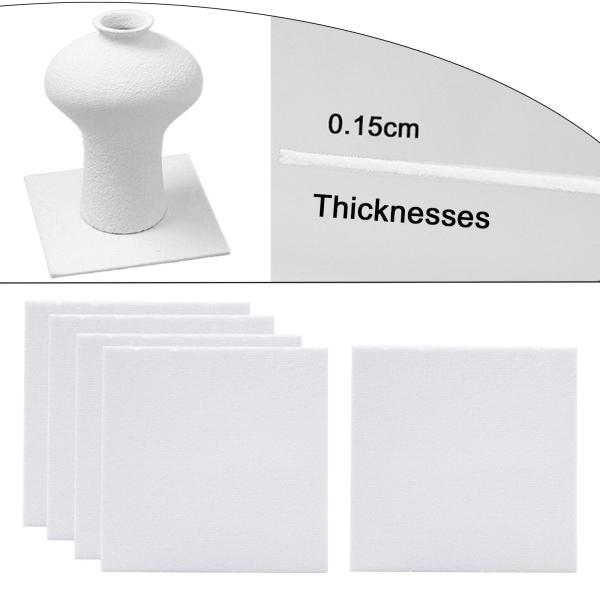 陶器耐火サポートパッド 5個 耐熱パッド 窯焼きツール 陶器粘土ツール DIYプロジェクト用