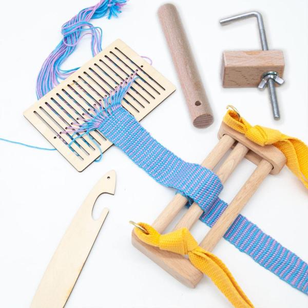 織り機キット ジグ ブレスレットメーカー レースレット 織り 編み込み ワーピング クランプ A