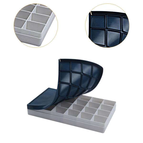 水彩パレット 絵画パレット 24ウェル 蓋付き ペイントトレイ 空の多目的トラベルボックス アクリルペイント 油絵用