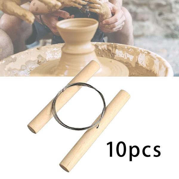 粘土カッターワイヤー 10 本、DIY 粘土モデリングツール、手作り、粘土カットオフツール、手作業陶芸ツール、カッティング、アーティスト、キッチン