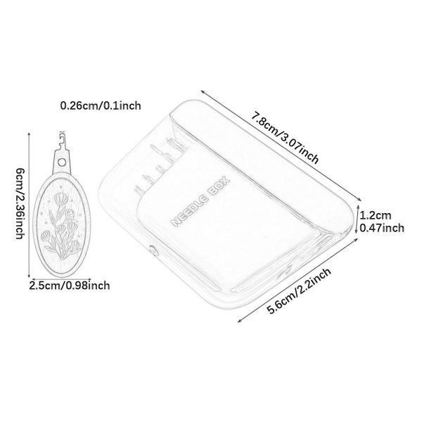 手工芸品用の磁気縫製針ケースセットピンホルダー家庭旅行ベージュ
