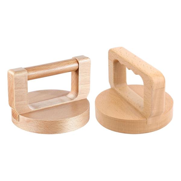 版画用木製バレン リノカット DIY 工芸品彫刻用ハンドプリントツール 丸型ハンドル