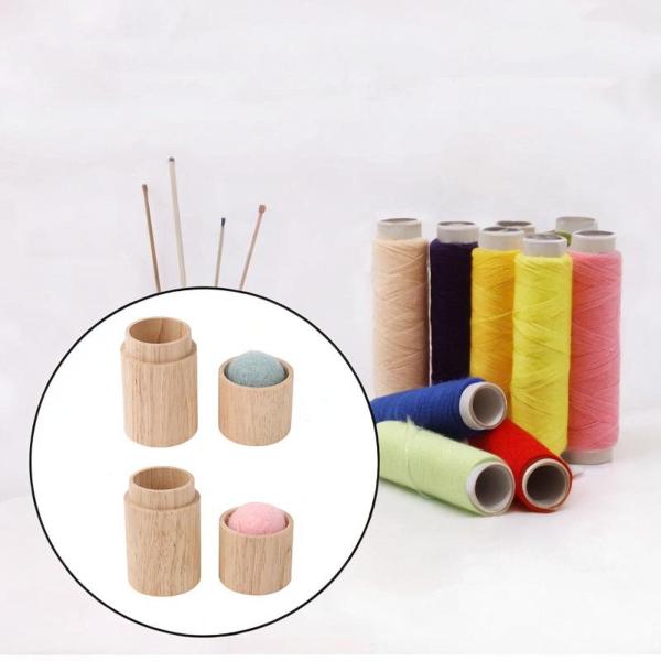 裁縫アクセサリー コンパクト針挿入キット 裁縫必需品 ステッチワーク ブルー ピンク