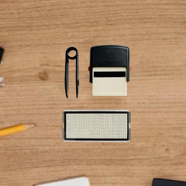 スロットフリップバックインクスタンプインキングスタンプDIYカスタムステーションミニ番号レターDIYスタンプセット親のための印刷スタンプ , 黒, 1
