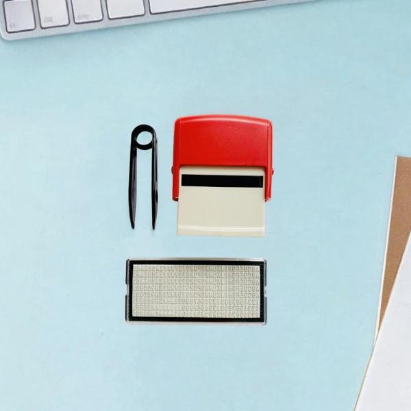 スロットフリップバックインクスタンプインキングスタンプDIYカスタムステーションミニ番号レターDIYスタンプセット親のための印刷スタンプ , 赤, 1