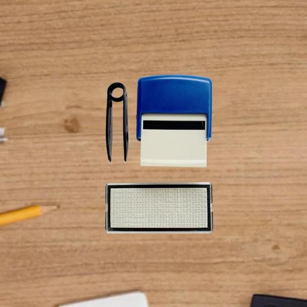 スロットフリップバックインクスタンプインキングスタンプDIYカスタムステーションミニ番号レターDIYスタンプセット親のための印刷スタンプ , 青, 1