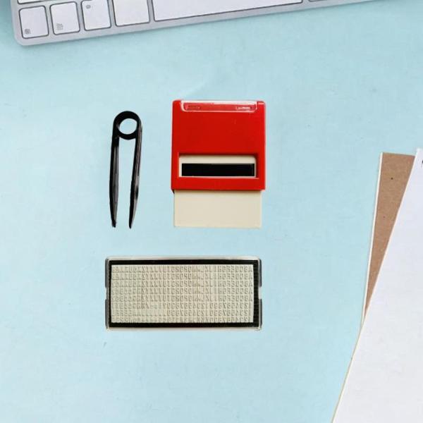 セルフインキングスタンプセットDIYスタンプキット静止プロフェッショナルインクスタンプParreed Office SchoolのためのDIYカスタム