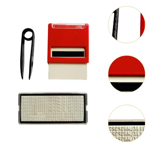 セルフインキングスタンプセットDIYスタンプキット静止プロフェッショナルインクスタンプParreed Office SchoolのためのDIYカスタム