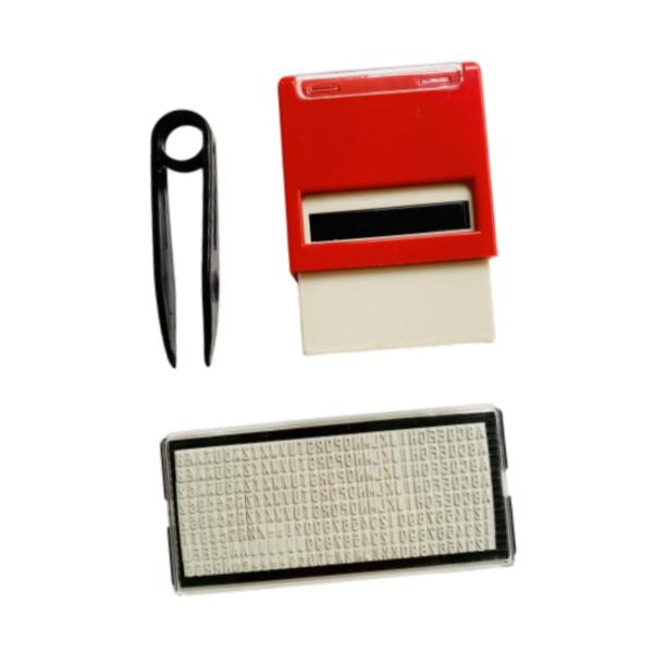 セルフインキングスタンプセットDIYスタンプキット静止プロフェッショナルインクスタンプParreed Office SchoolのためのDIYカスタム
