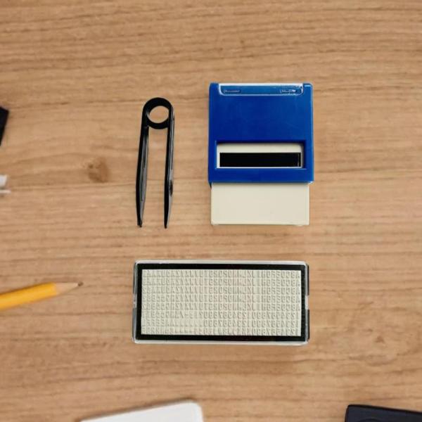 セルフインキングスタンプセットDIYスタンプキット静止プロフェッショナルインクスタンプParreed Office SchoolのためのDIYカスタム