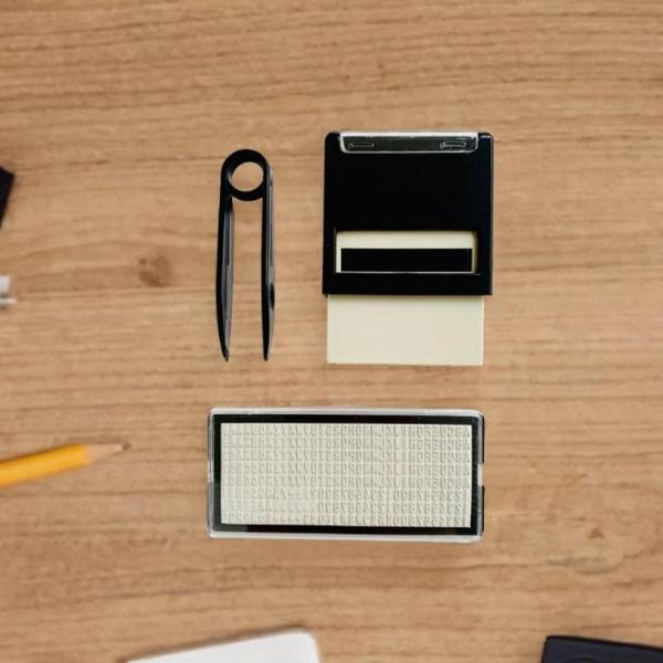 セルフインキングスタンプセットDIYスタンプキット静止プロフェッショナルインクスタンプParreed Office SchoolのためのDIYカスタム