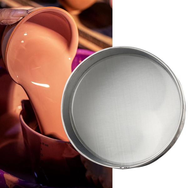 陶器用釉薬ふるいフィルター 丸型小麦粉ふるい 陶器用スラリー粘土顔料用 30cm