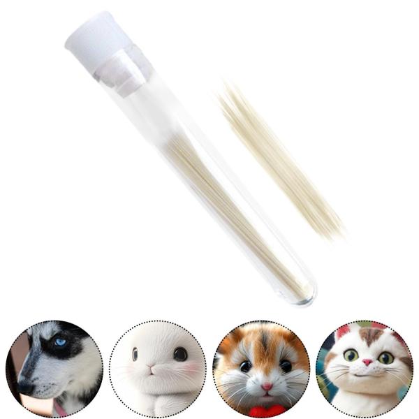 フェイク猫の??ひげ 本物そっくり DIY アクセサリー フェルトプロジェクト フェイスコスチューム 035mm ベージュ