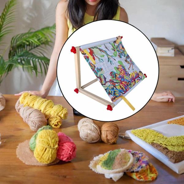 クロスステッチフレーム ニードルポイント刺繍フレームスタンド ホームオフィススタジオ用 PPナット