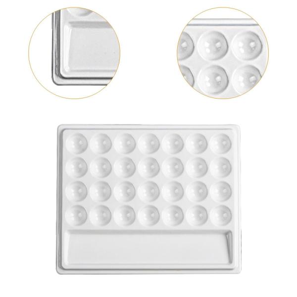 28ウェルズ アートサプライ ホワイトペイントパレット 絵画アーティスト プロ用 蓋なし