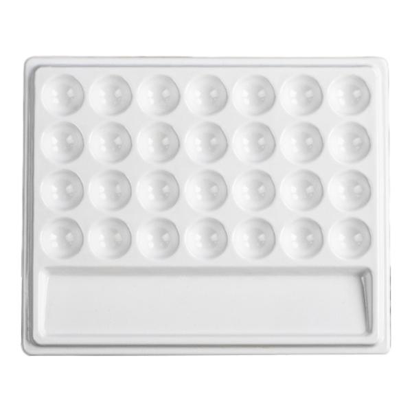 28ウェルズ アートサプライ ホワイトペイントパレット 絵画アーティスト プロ用 蓋なし