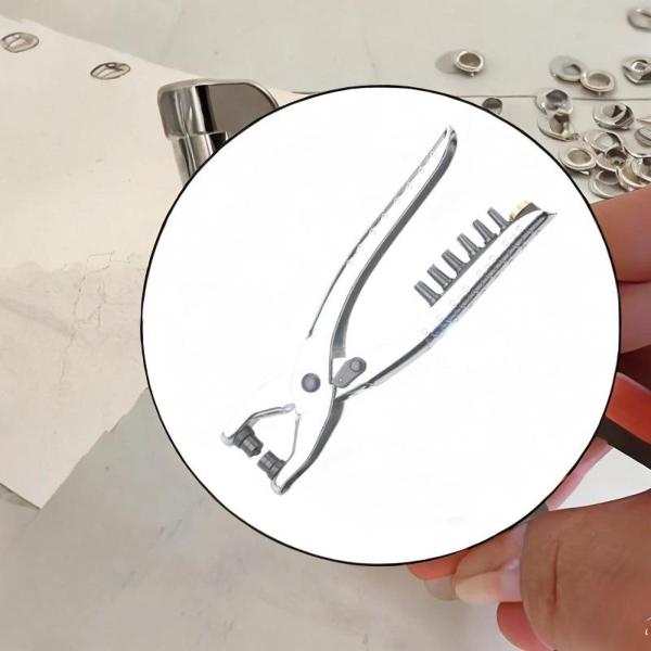 GROMMETアイレットプリエツール、アイレットプレスハンドツール、DIYプロジェクトの洋時紙用の手を握るエアアイスプルベルトホールパンチ、