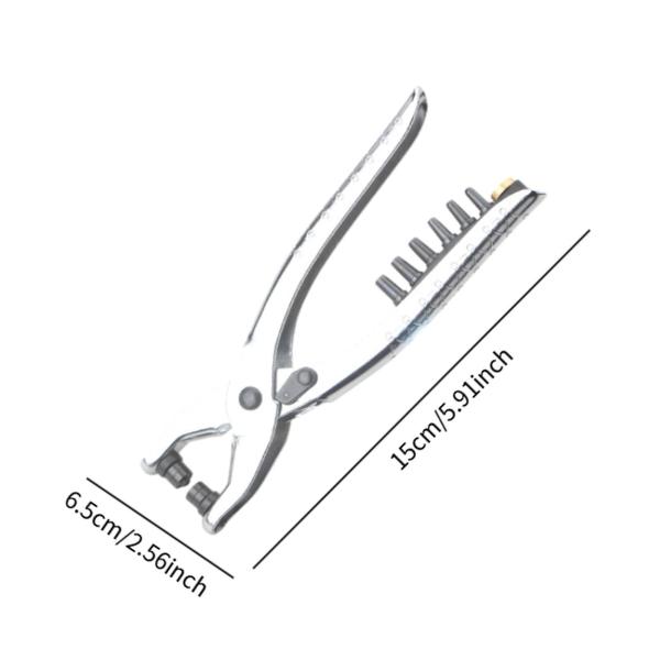 GROMMETアイレットプリエツール、アイレットプレスハンドツール、DIYプロジェクトの洋時紙用の手を握るエアアイスプルベルトホールパンチ、
