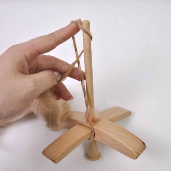 トルコ式ドロップスピンドル 取り外し可能な実用的な手工具 糸作り用木製トルコ式スピンドル かぎ針編み 編み物 織り 初心者向け