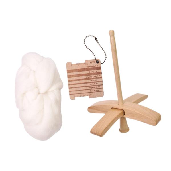 トルコ式ドロップスピンドル測定定規 木製職人用手動ツール プロフェッショナル 頑丈 取り外し可能 手紡ぎ編み用