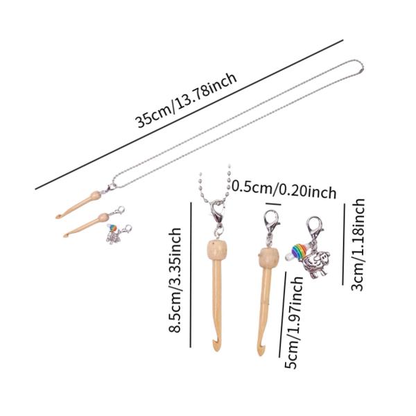 ミニかぎ針 ラムマークバックル 収納簡単 ポケットサイズ カバー付き 多用途 ポータブル チックビーク 2個 糸 DIY 裁縫用