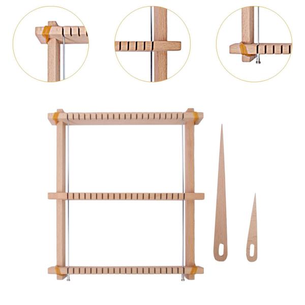 木製の織り機、ミニ織り機、壁掛け用編み機、DIY手芸