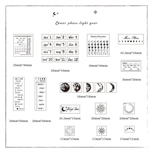 29個の木製ゴムスタンプ DIY クラフト 軽量アクセサリー 複数サイズ 装飾マウントスタンプ カード作成 ペイント用