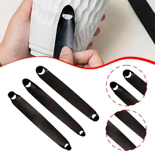 3 個セット 陶器削り工具 スクレーパー 両端型 モデリング トリミング プロ仕様 陶芸工具 粘土彫刻