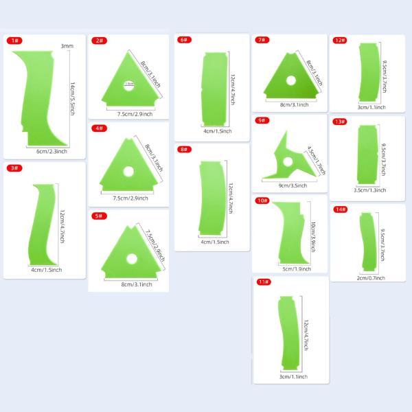 14 個 陶芸粘土彫刻ツール DIYプロジェクト 滑らかな彫刻 多目的陶器トリミングツール プロの陶芸家向け ホーム