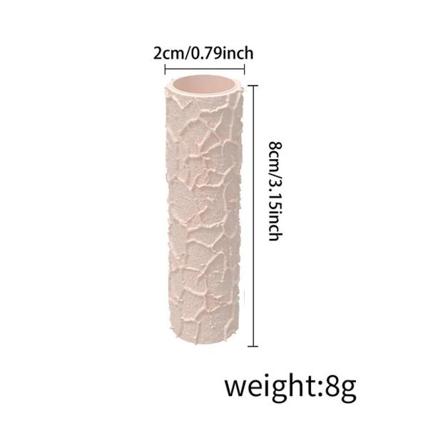 テクスチャローラー粘土クラフトツールポータブル彫刻とモデル作成アクセサリー多目的2x8cmシームレスパターン