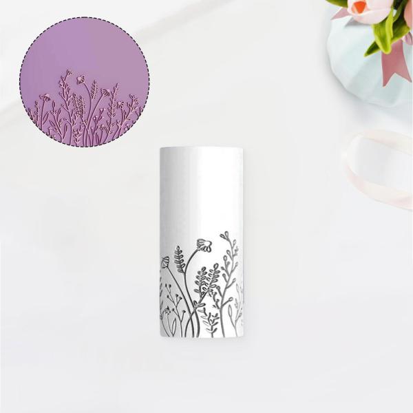 フラワークレイテクスチャローラー ポータブルモダンクレイ成形ツール アートクラフトスタイルA