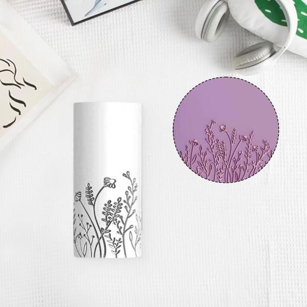 フラワークレイテクスチャローラー ポータブルモダンクレイ成形ツール アートクラフトスタイルA