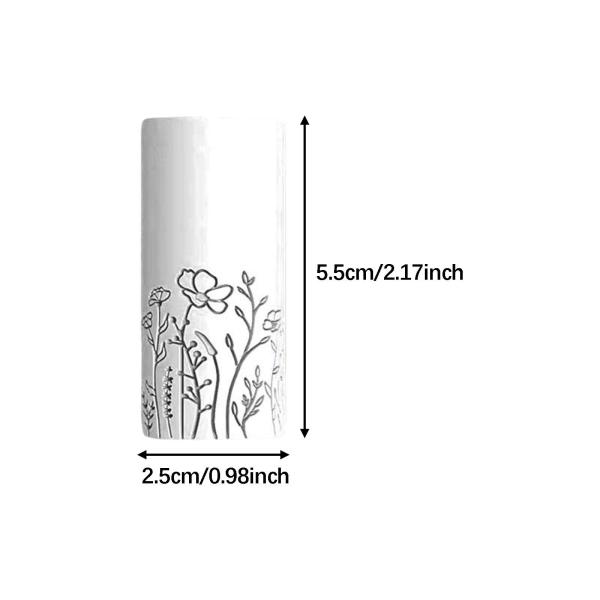 フラワークレイテクスチャローラー ポータブルモダンクレイ成形ツール アートクラフトスタイルD